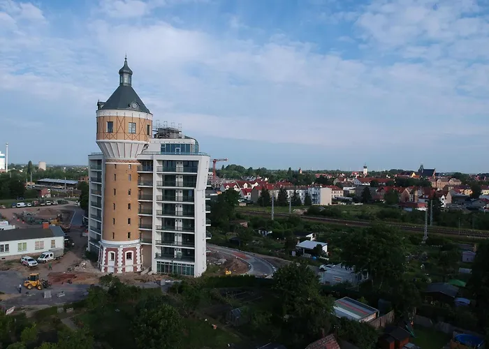 شقة Exklusives Wohnen Im Historischen Wasserturm Dem Highlight Von We317 ديلتزش